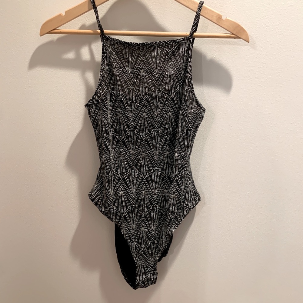 NWT DIVIDED Glitter Bodysuit